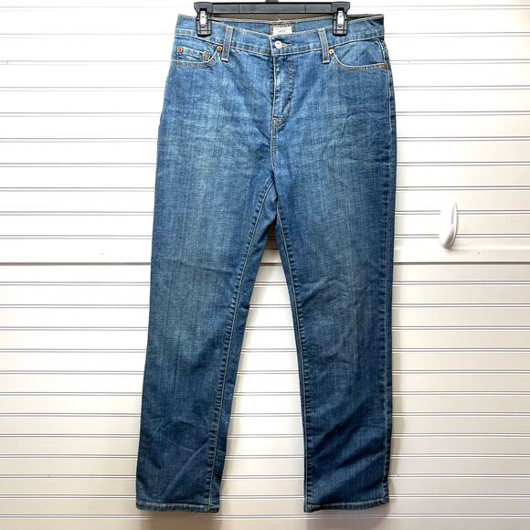 Levi’s Perfectly Slimming 512 Straight Leg High Rise Jeans Size 12 - Picture 1 of 11